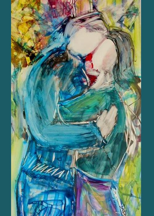Dance Greeting Card featuring the painting Let's Dance by Deborah Nell