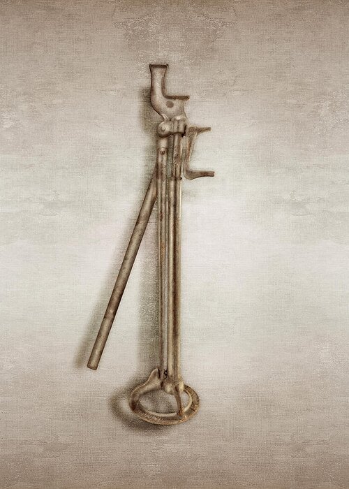 Antique Greeting Card featuring the photograph Lever Jack by YoPedro