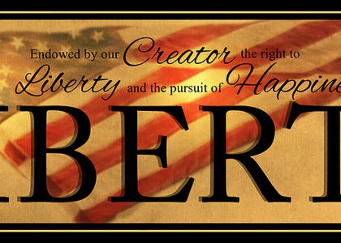 Declaration Of Independence Greeting Card featuring the photograph Liberty by Robin-Lee Vieira