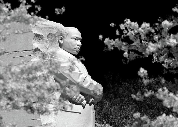 Martin Luther King Jr. Memorial Greeting Card featuring the photograph Light and Love by Mitch Cat