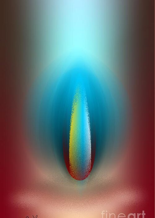 Light Greeting Card featuring the digital art Light And Secrets by Leo Symon
