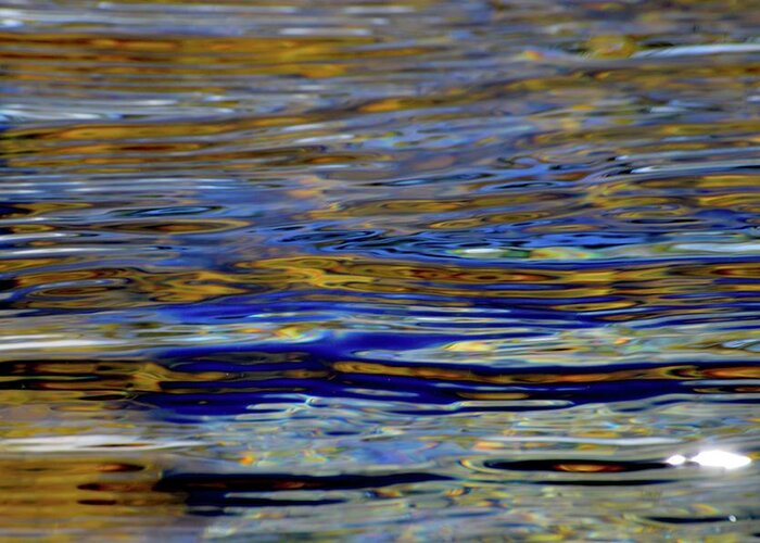 Abstract Greeting Card featuring the photograph Light And Water by Lyle Crump