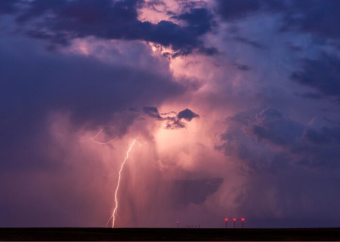 Storms Greeting Card featuring the photograph Light from Within by Darren White