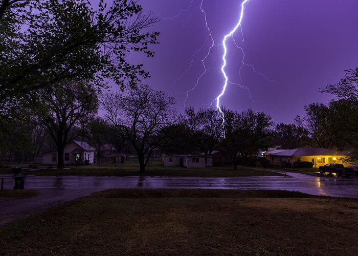 Jay Stockhaus Greeting Card featuring the photograph Lightning by Jay Stockhaus