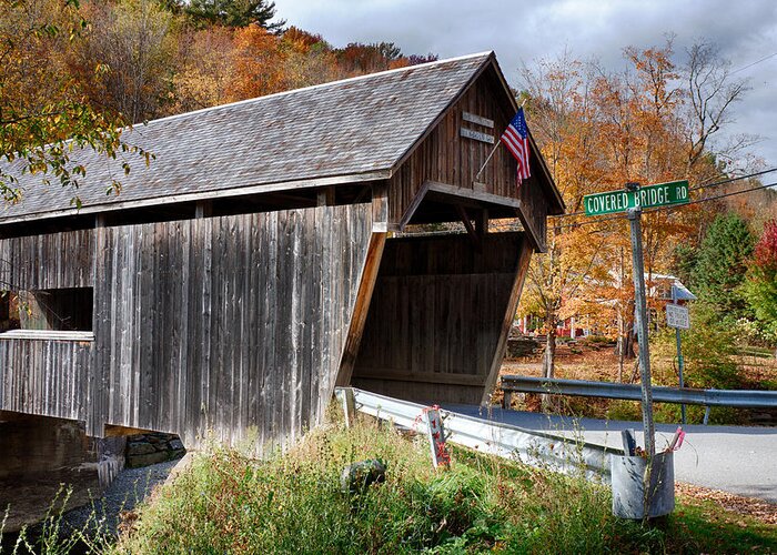 Warren Covered Bridge Greeting Card featuring the photograph Lincoln Gap Covered Bridge by Jeff Folger