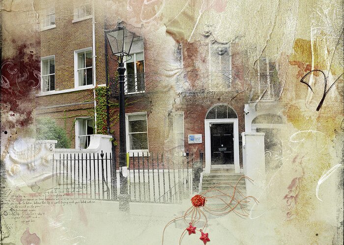 London Greeting Card featuring the digital art Lincoln's Inn Fields I by Nicky Jameson