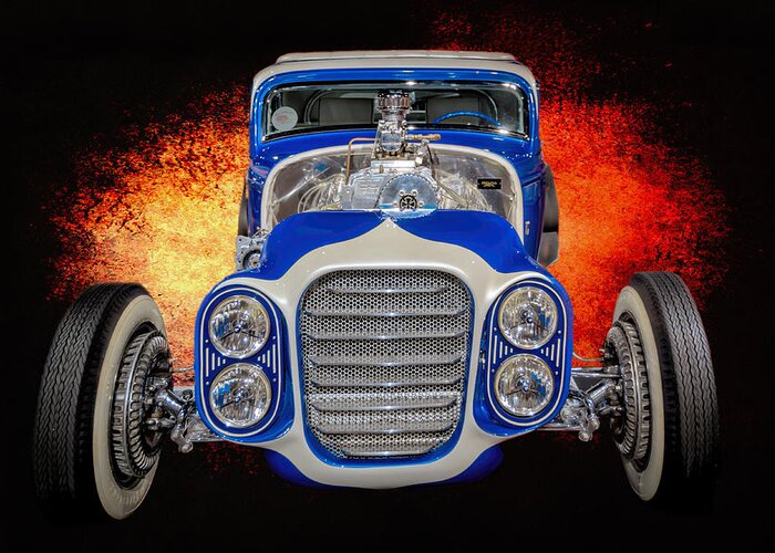 Car Greeting Card featuring the photograph Little Deuce Coupe #4 by Susan Rissi Tregoning