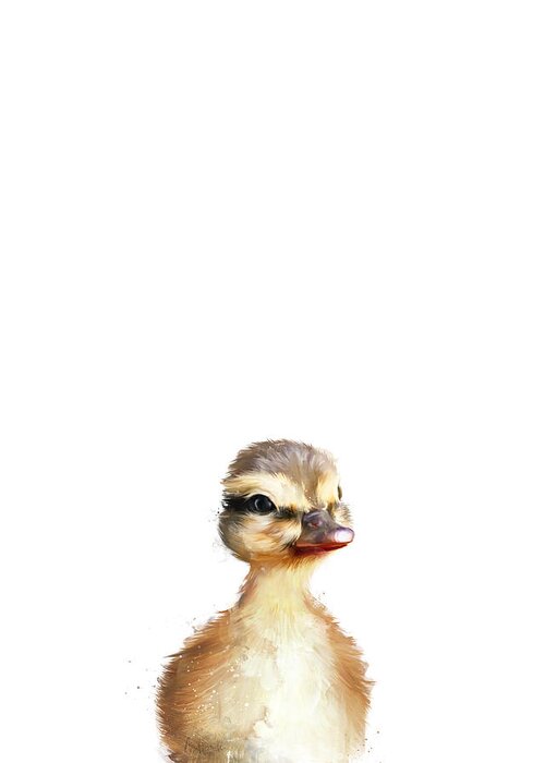 #faatoppicks Greeting Card featuring the painting Little Duck by Amy Hamilton