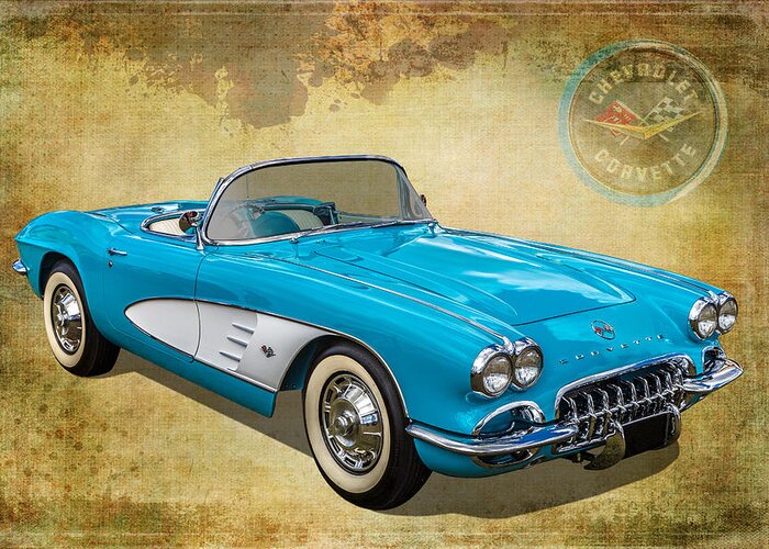 Car Greeting Card featuring the photograph Little Vette by Keith Hawley