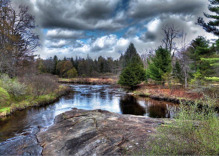 Big Woodhull Creek Greeting Card featuring the photograph Big Woodhull Creek by David Patterson
