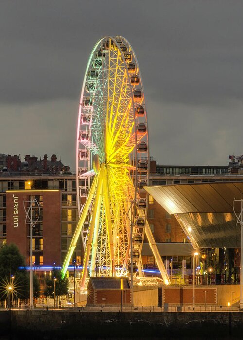 3 Graces Greeting Card featuring the photograph Liverpool Eye by Spikey Mouse Photography