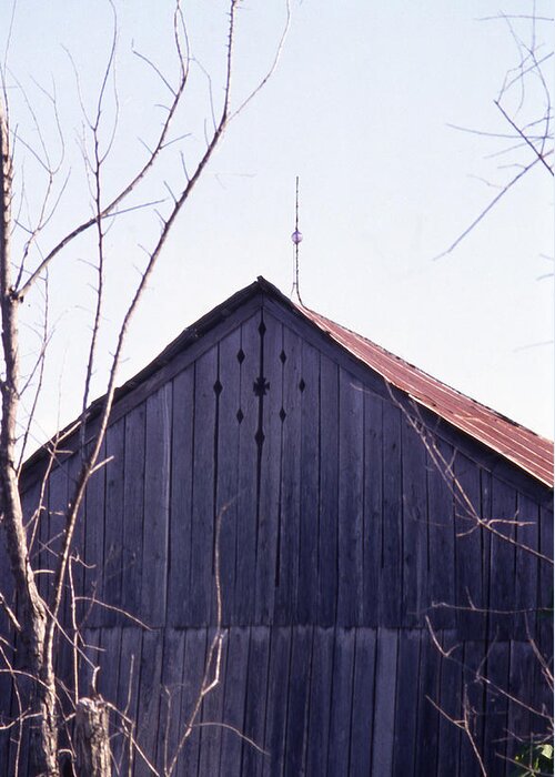  Greeting Card featuring the photograph Lloyd Shanks Barn1 by Curtis J Neeley Jr