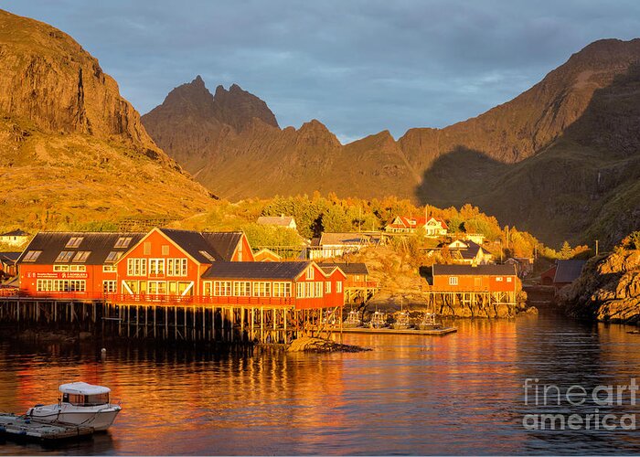 Norway Greeting Card featuring the photograph Lofoten Sunrise 2 by Timothy Hacker