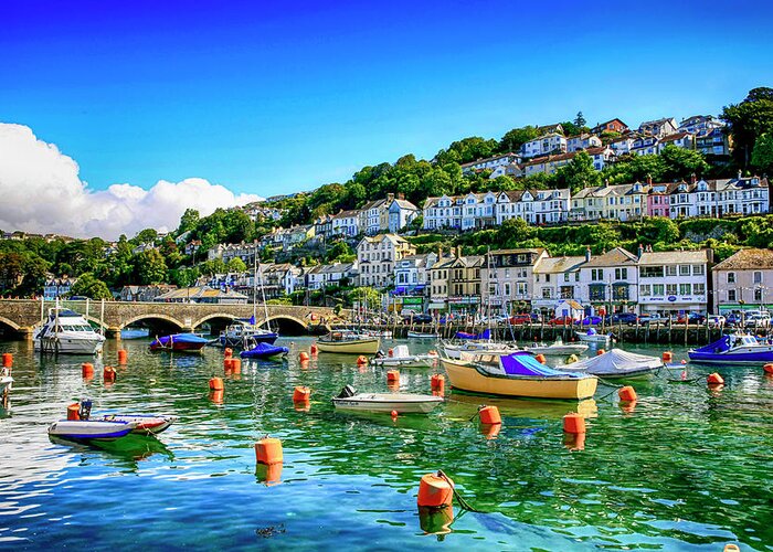 Boats Greeting Card featuring the photograph Looe in Cornwall UK by Chris Smith