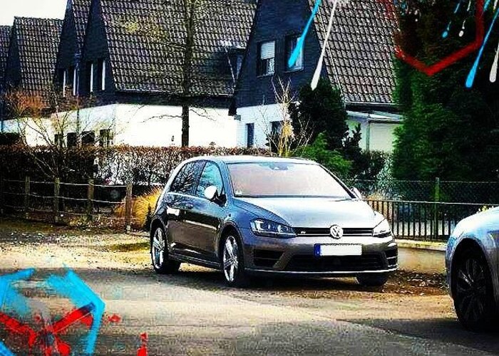 Shop Greeting Card featuring the photograph Look What We Found Nearby! New Golf 7 by Azur Group