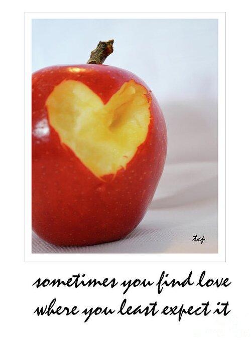Apple Greeting Card featuring the photograph Looking For Love by Traci Cottingham