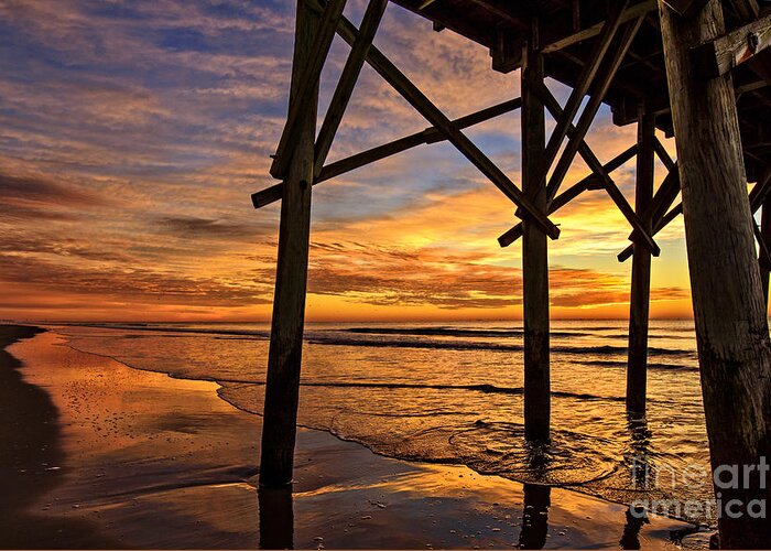 Surf City Greeting Card featuring the photograph Looking Out by DJA Images