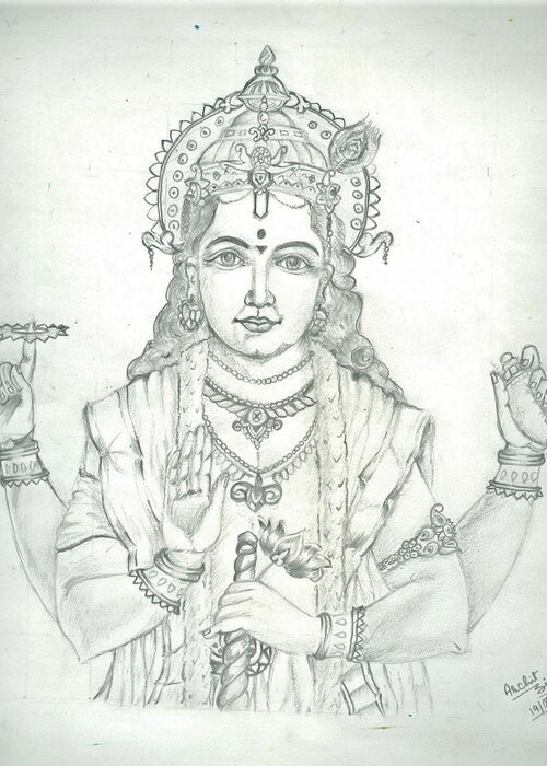 Featured image of post Lord Vishnu Hindu God Drawing Easy The hindu god vishnu appears in many different incarnations when he descends to earth