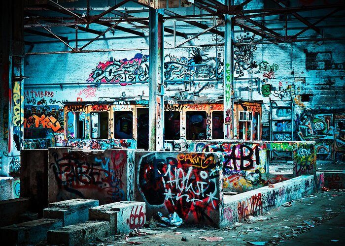Lost Places Greeting Card featuring the photograph Lost Places Factory by Michael Gaida