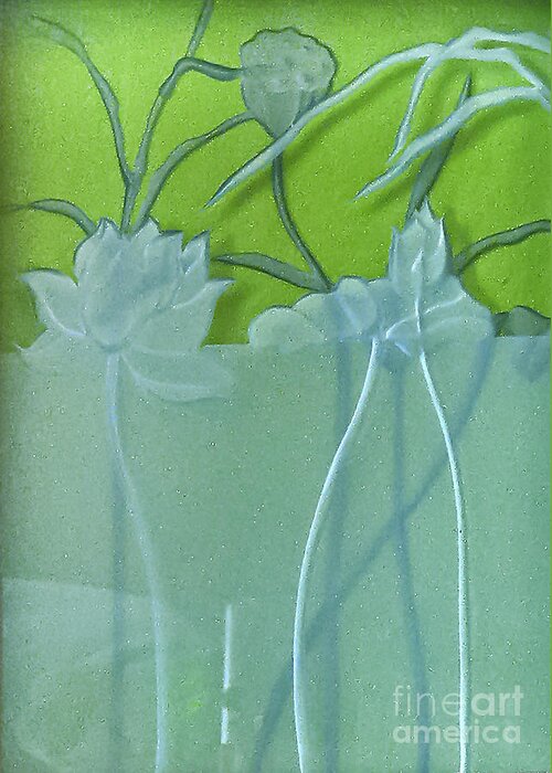 Plants Greeting Card featuring the photograph Lotus Pond by Alone Larsen