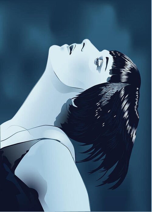 Louise Brooks Official Greeting Card featuring the digital art Louise Brooks in Berlin by Louise Brooks