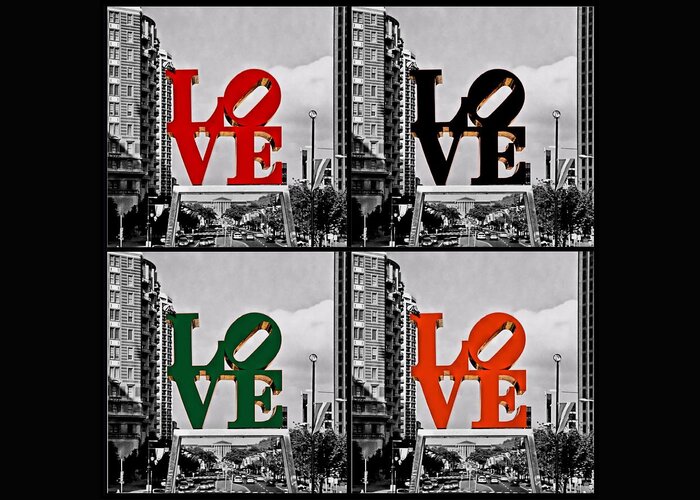 Philadelphia Greeting Card featuring the photograph Love 4 All by DJ Florek