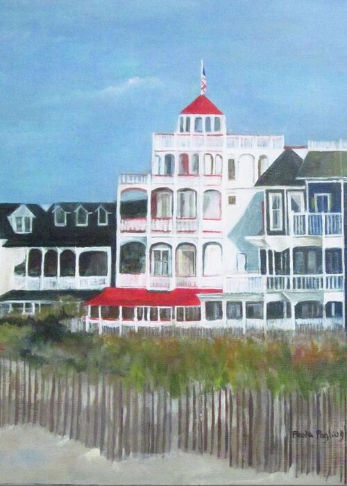 Cape May Greeting Card featuring the painting Lovely Cape May by Paula Pagliughi