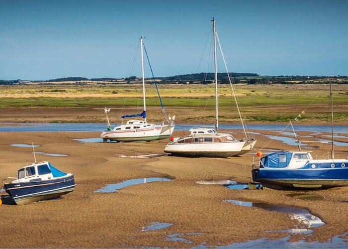 Boats Greeting Card featuring the photograph Low Tide by Nick Bywater