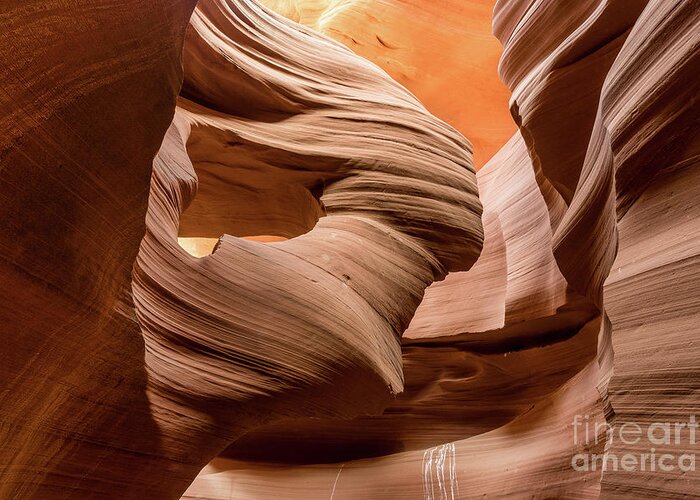 2017 Greeting Card featuring the photograph Lower Antelope Canyon - Lady in the Wind by Craig Shaknis