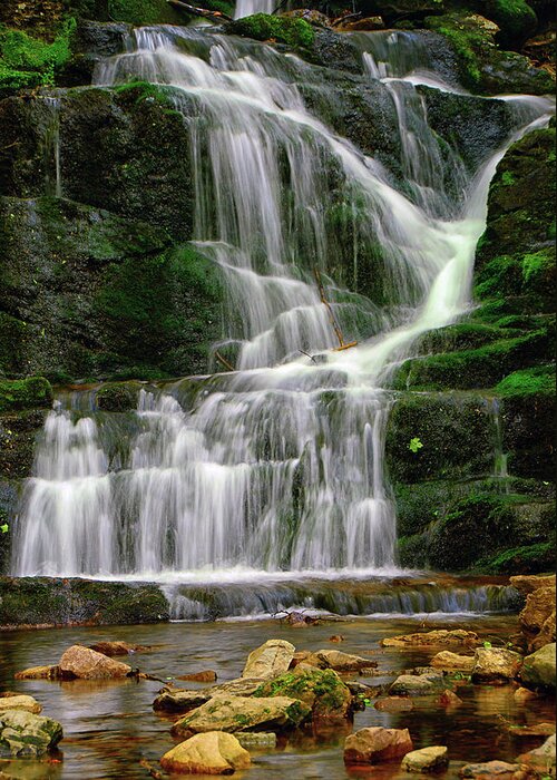 Buttermilk Falls Greeting Card featuring the photograph Lower Buttermilk Falls by Raymond Salani III