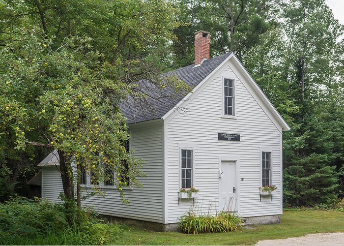 Guy Whiteley Photography Greeting Card featuring the photograph Lower Sunday River Schoolhouse by Guy Whiteley