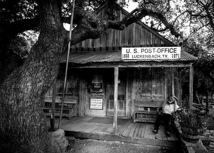 Country Greeting Card featuring the photograph Luckenbach Texas by David Morefield