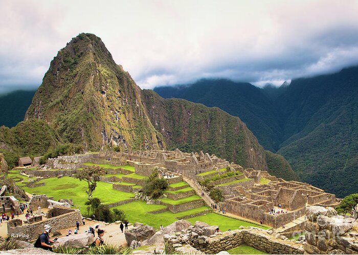 Machu Picchu Greeting Card featuring the photograph Machu Picchu V by Rene Triay FineArt Photos