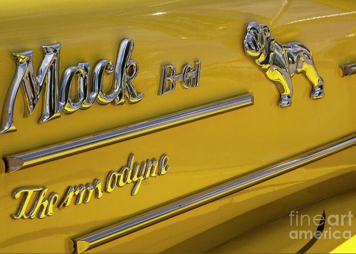 Mack Truck Greeting Card featuring the photograph Mack B-61 by Mike Eingle
