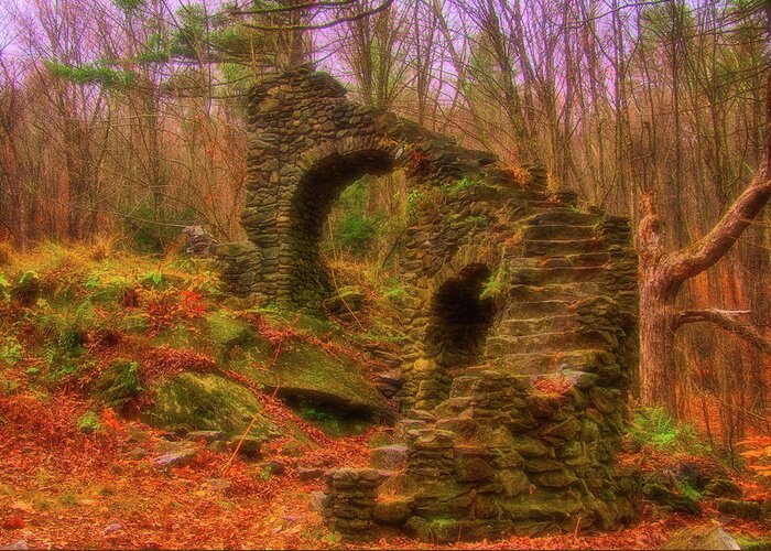 #vistaphotography Greeting Card featuring the photograph Madame Sherri Castle Ruins by Jeff Folger