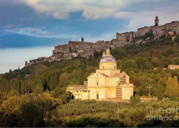 Tuscany Greeting Card featuring the photograph Madonna di San Biagio by Brian Jannsen
