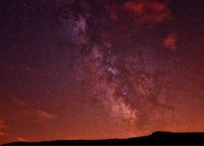 France Greeting Card featuring the photograph Magenta Milky Way France by Lawrence Knutsson