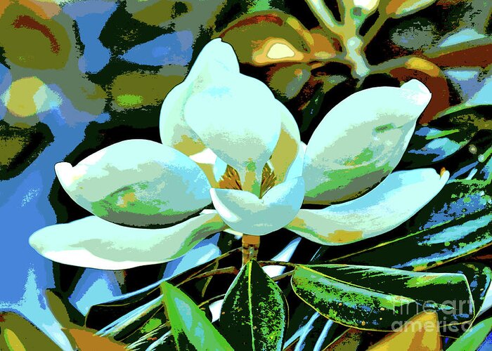 Magnolia Greeting Card featuring the digital art Magnolia Dream by Carol Groenen