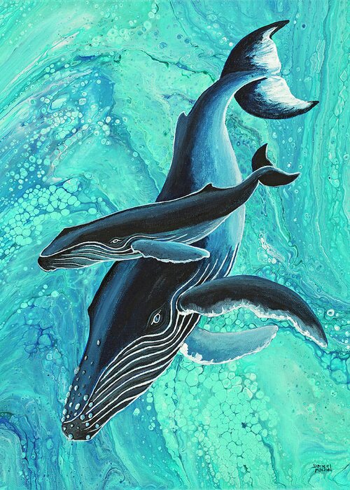 Sea Life Greeting Card featuring the painting Makuwahine Aloha by Darice Machel McGuire