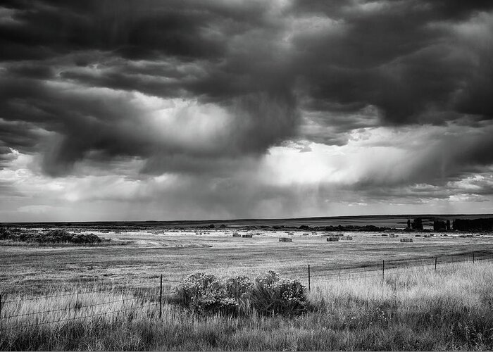 Farmland Greeting Card featuring the photograph Malheur Storms Clouds by Steven Clark