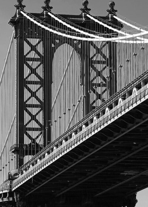 Brooklyn Greeting Card featuring the photograph Manhattan Bridge by Steve Parr