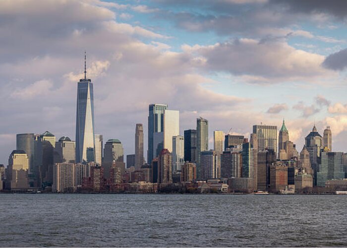 Nyc Greeting Card featuring the photograph Manhattan Pano by Josh Eral