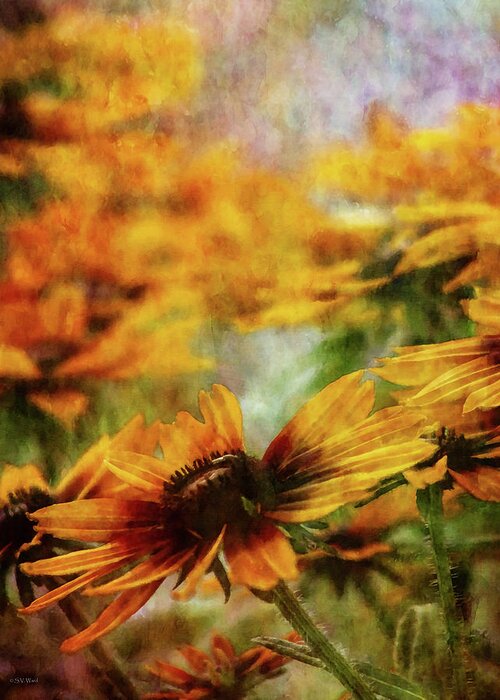 Impressionist Greeting Card featuring the photograph Many Suns 3049 IDP_2 by Steven Ward