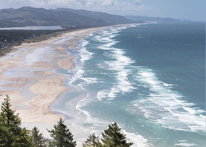 Cannon Beach Greeting Card featuring the photograph Manzanita, Oregon Beach by Scott Slone