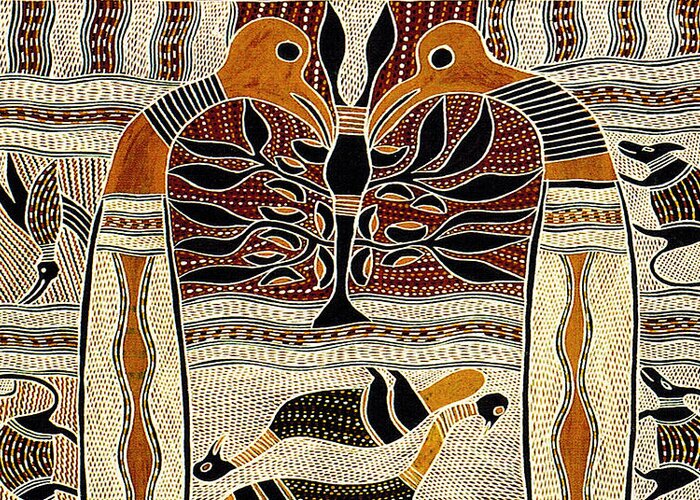 Maori Greeting Card featuring the digital art Maori Tribal Animal Spirits by Vagabond Folk Art - Virginia Vivier