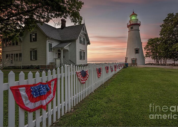 Marblehead Greeting Card featuring the photograph Marblehead Memorial by James Dean