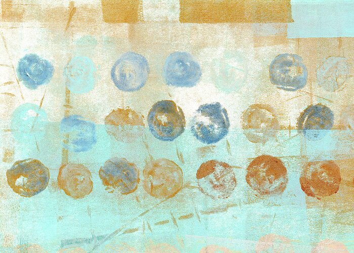 Marbles Greeting Card featuring the mixed media Marbles Found Number 1 by Carol Leigh