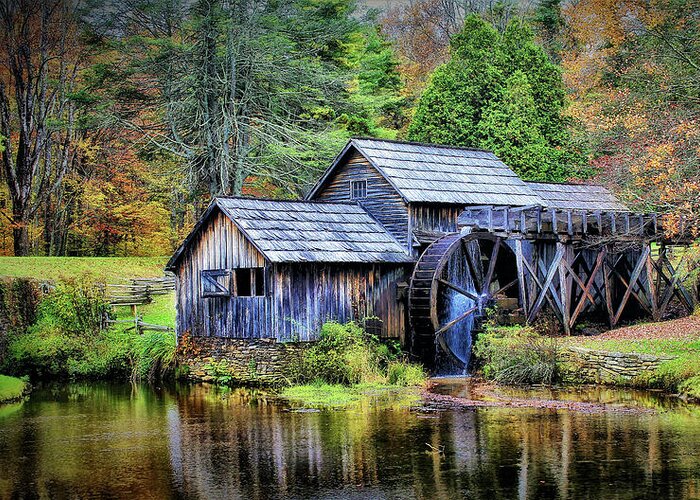 Mabry Mill Greeting Card featuring the photograph Mabry Mill a Blue Ridge Parkway Favorite by Ola Allen