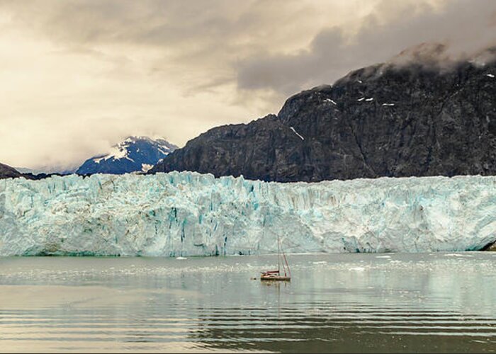 Park Greeting Card featuring the photograph Margerie Glacier by Ed Clark