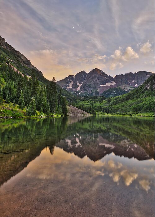 Co Greeting Card featuring the photograph Maroon Bells Sunset - Aspen - Colorado by Photography By Sai